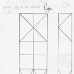 Khyal Study 6, pencil and ink on paper, 22 x 10 cm